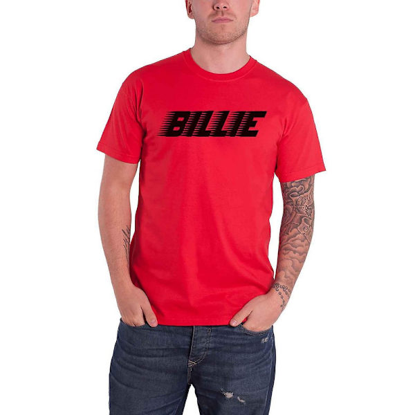 Billie Eilish Unisex Adult Blohsh Racer Logo T-Shirt L Röd Red L