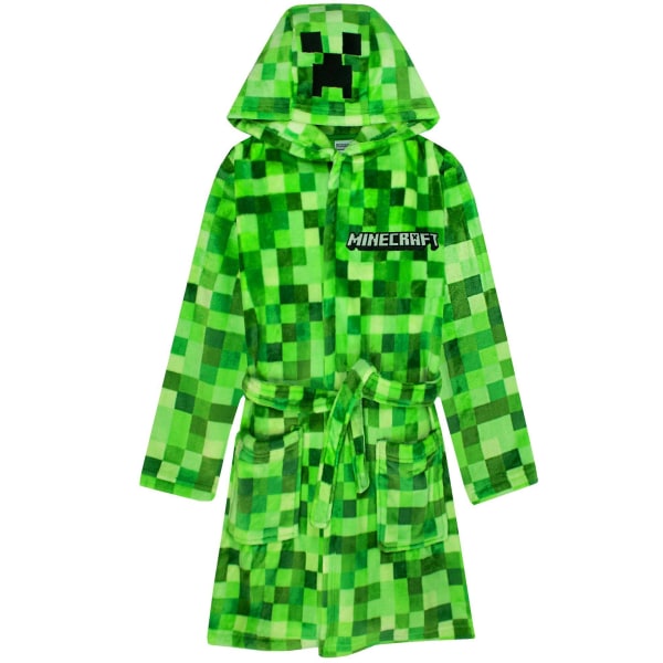 Minecraft Boys Creeper Pixel Morgonrock 9-10 år grön Green 9-10 Years