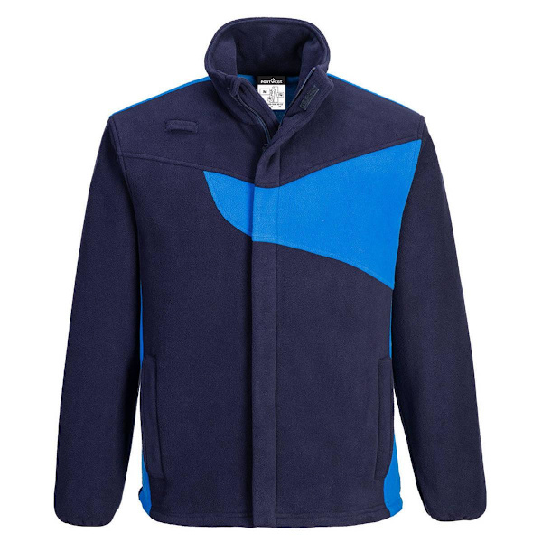 Portwest PW2 Fleecejacka för män M Marinblå/Kungsblå Navy/Royal Blue M