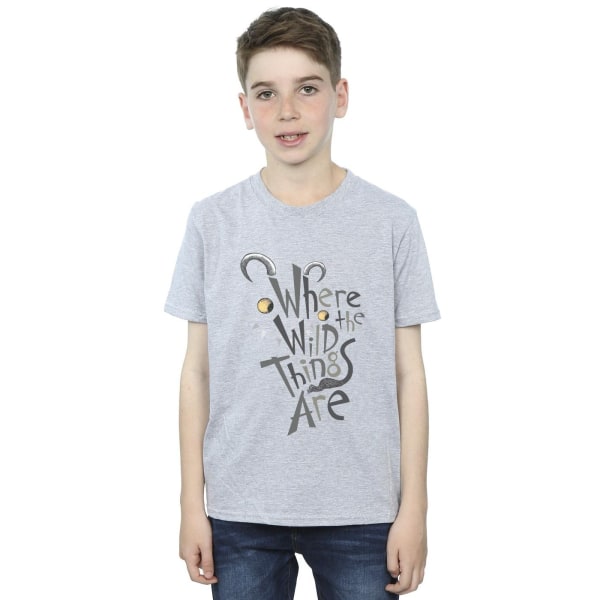Where The Wild Things Are Boys T-Shirt 12-13 Years Sports Grey Sports Grey 12-13 Years