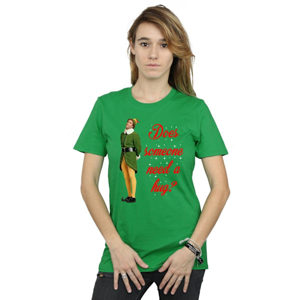 Elf Dam/Damer Krama Buddy Bomull Boyfriend T-Shirt XL Irländsk Grön Irish Green XL