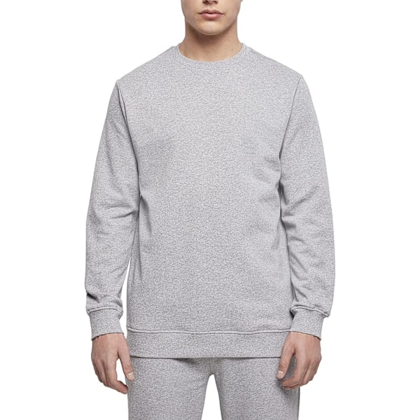 Bygg ditt varumärke Herr Basic Crew Neck Sweatshirt 3XL Heather Grå Heather Grey 3XL