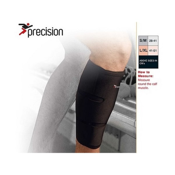 Precision Neoprene Calf and Shin Wrap S-M Black Black S-M