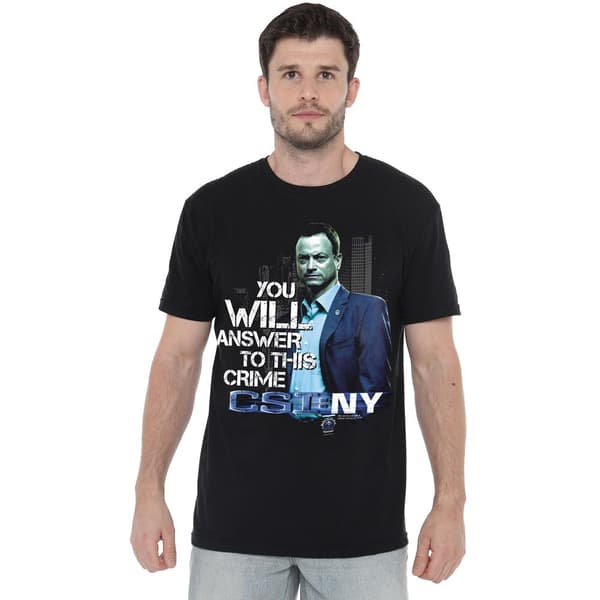 CSI: NY Herr T-shirt You Will Answer M Svart Black M