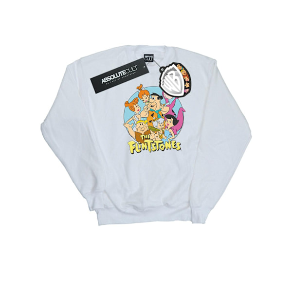 The Flintstones Boys Group Circle Sweatshirt 5-6 år Vit White 5-6 Years