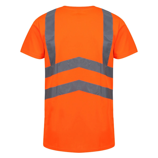 Regatta Pro Hi-Vis Kortärmad T-shirt för Män L Orange/Marinblå Orange/Navy L