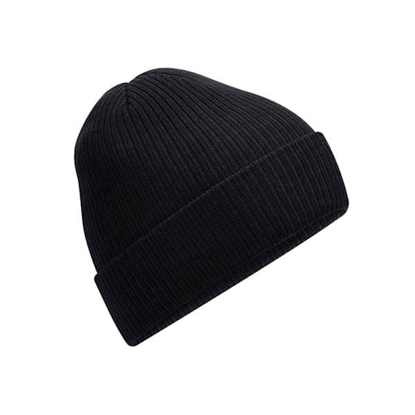 Beechfield Unisex Vuxen Ribbad Polylana Mössa One Size Svart Black One Size