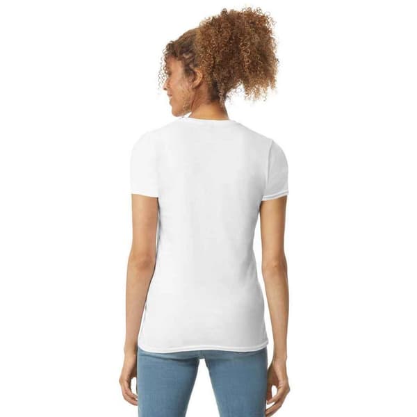 Gildan Dam/Damer Softstyle Ringspun Bomulls T-shirt 3XL Vit White 3XL