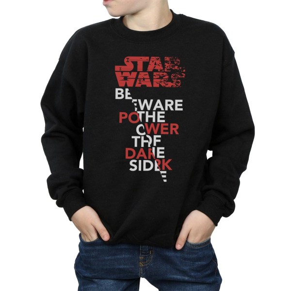 Star Wars Boys The Last Jedi Power Of The Dark Side Sweatshirt Black 7-8 Years