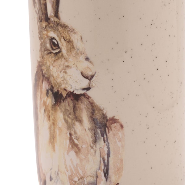 Meg Hawkins Hög Keramisk Vas - Hare 10 x 20 cm En Storlek Vit White One Size