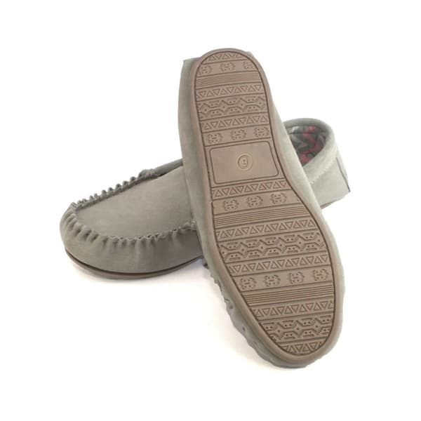 Eastern Counties Leather Dam/Dam Ffion Mockasiner i mocka 6 Grey 6 UK