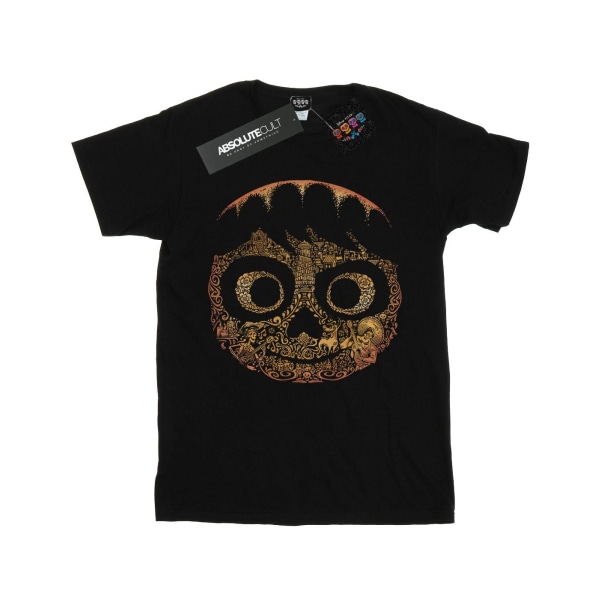Disney T-shirt för pojkvän i bomull, dam/dam, Coco Miguel Face Black 3XL