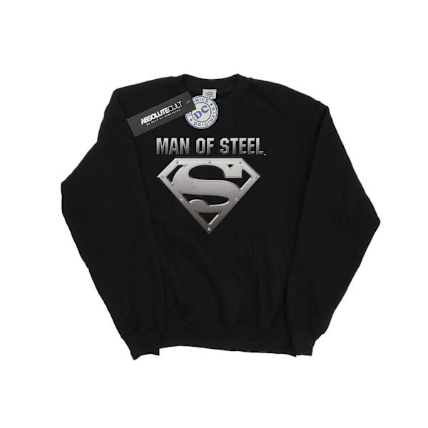 DC Comics Dam/Kvinnor Superman Man Of Steel Shield Sweatshirt Black XXL