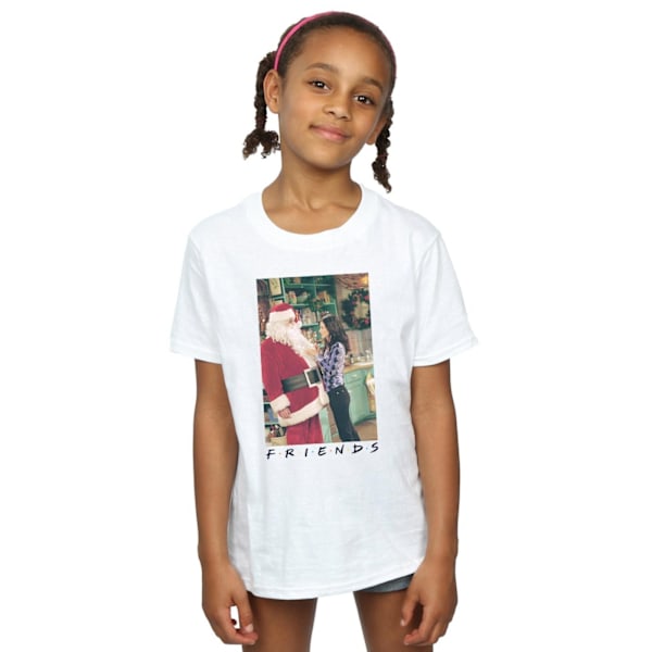 Friends Girls Chandler Claus Bomull T-shirt 5-6 år Vit White 5-6 Years