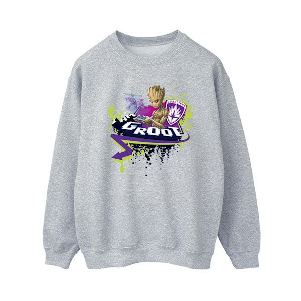 Marvel Dam/Kvinnor Guardians Of The Galaxy Groot Gaming Holo Sports Grey M
