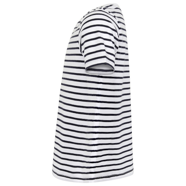 SF Minni Barn/Barn Striped T-Shirt 7-8 År Vit/Oxford White/Oxford Navy 7-8 Years