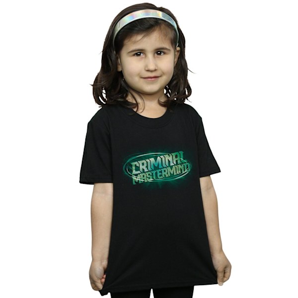 Disney Girls Artemis Fowl Criminal Mastermind Bomull T-shirt 5- Black 5-6 Years