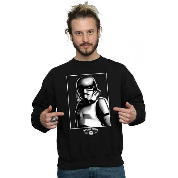Star Wars Herr Imperial Troops Sweatshirt M Svart Black M