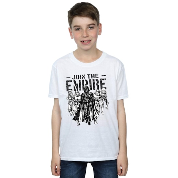 Star Wars Boys Support The Troops T-Shirt 9-11 år Vit White 9-11 Years