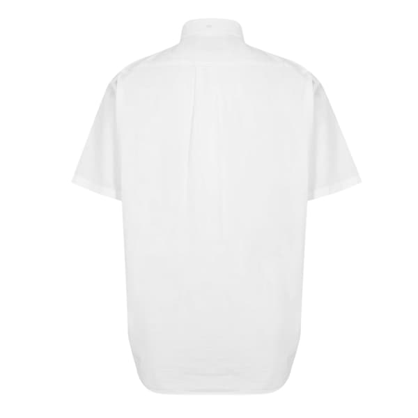 Gant Herr Klassisk Logotyp Poplin Kortärmad Skjorta S Vit White S