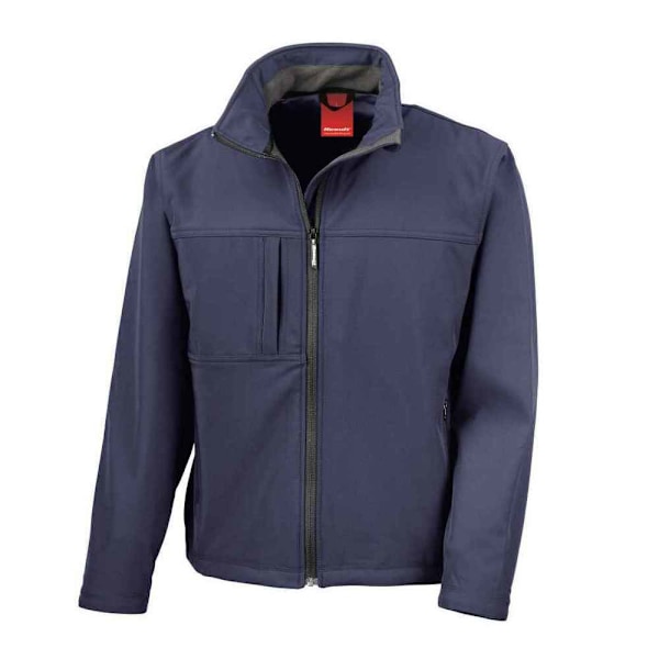 Result Classic Soft Shell-jacka för män, 4XL, marinblå Navy 4XL