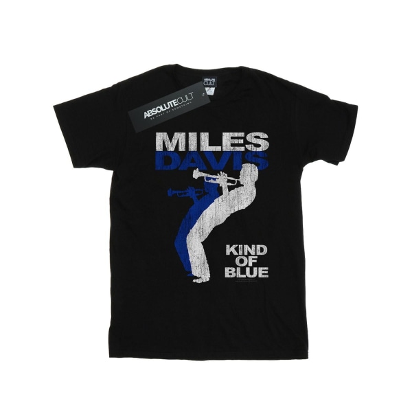 Miles Davis Girls Kind Of Blue Distressed Cotton T-shirt 9-11 Y Black 9-11 Years