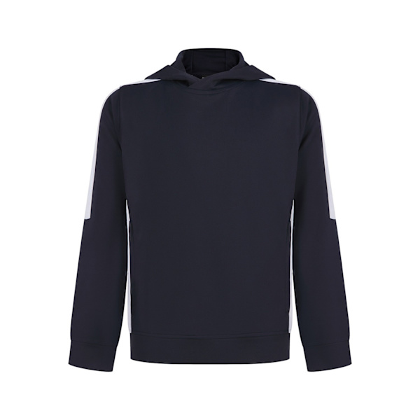Finden & Hales Barn/Barn Team Kontrast Hoodie 11-12 År Navy/White 11-12 Years