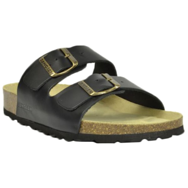 Sanosan Dam/Dam Aston Lädersandaler 7 UK Svart/Brun Black/Brown 7 UK