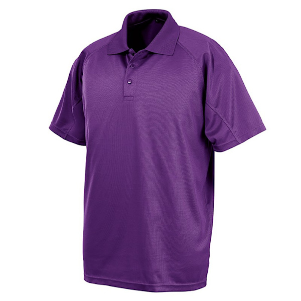 Spiro Impact Herr Performance Aircool Polo T-Shirt M Lila Purple M