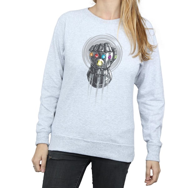 Marvel Dam/Damer Avengers Infinity War Power Fist Sweatshirt Heather Grey XL