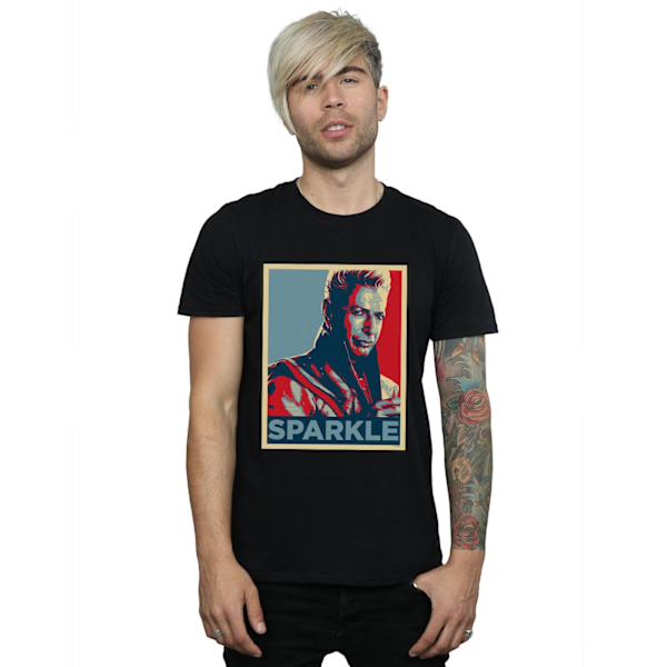 Marvel Herr Thor Ragnarok Grandmaster Sparkle T-Shirt 4XL Svart Black 4XL