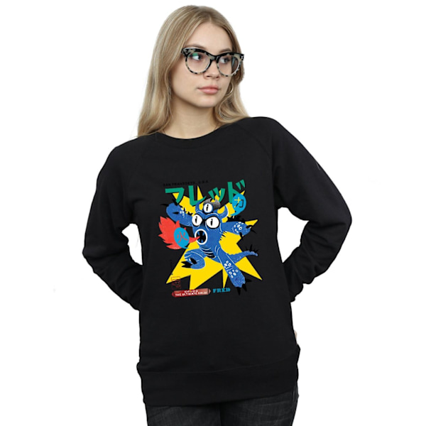 Disney Dam/Kvinnor Big Hero 6 Fred Ultimate Kaiju Sweatshirt Black M