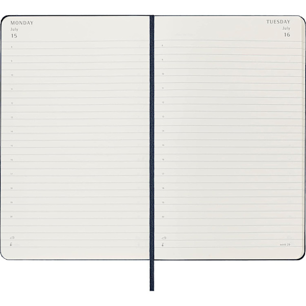 Moleskine 12M Daglig L-Planer En Storlek Safirblå Sapphire Blue One Size