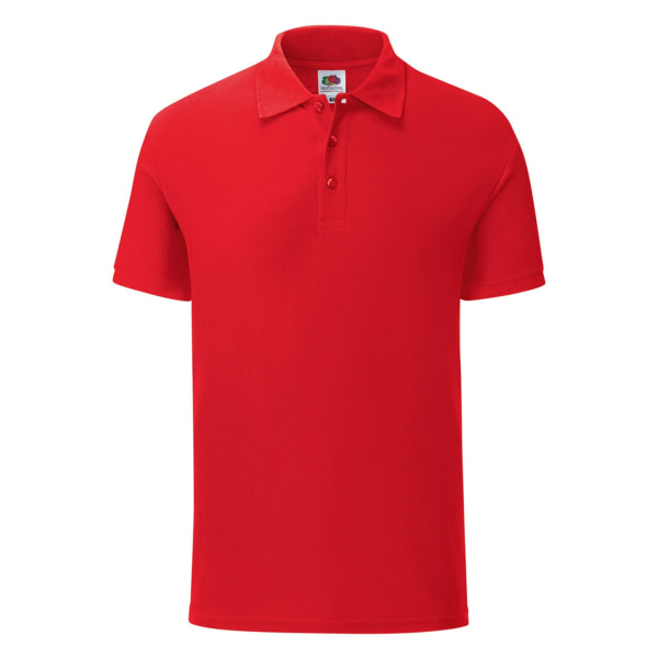 Fruit Of The Loom Herr Iconic Pique Polo Shirt 3XL Röd Red 3XL
