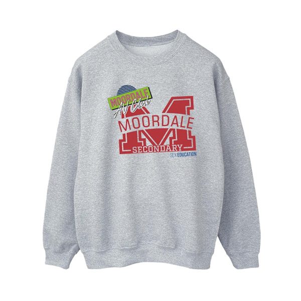 Netflix Dam/Kvinnor Sex Education Moordale M Collage Sweatshirt Sports Grey S