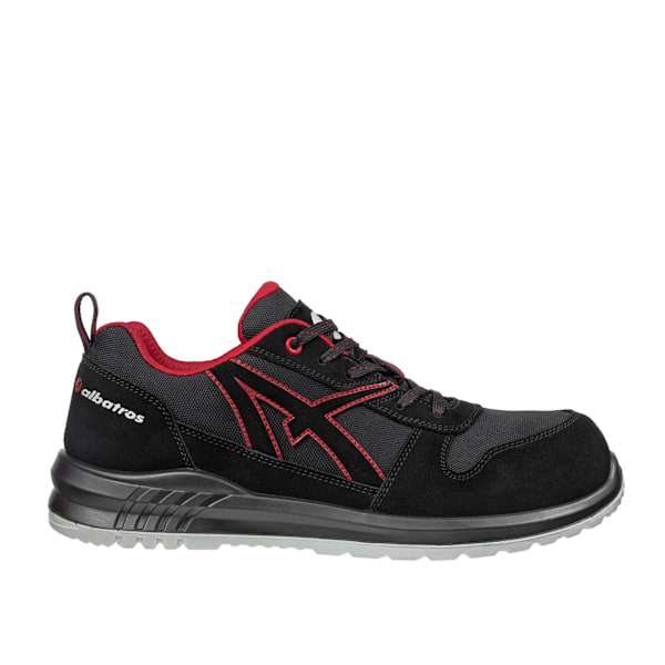 Albatros Clifton Suede Low Säkerhetsskor 8 UK Röd/Svart Red/Black 8 UK