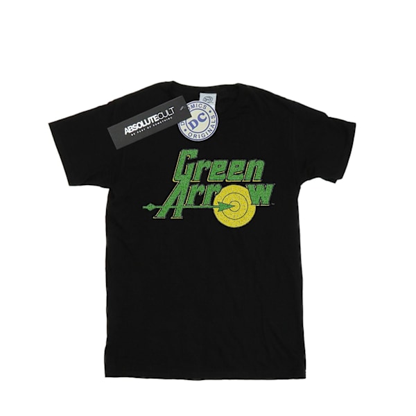 DC Comics Boys Green Arrow Crackle Logo T-Shirt 9-11 år Svart Black 9-11 Years