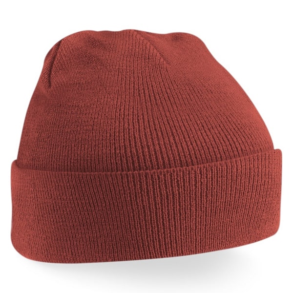 Beechfield Soft Feel Stickad Vintermössa En Storlek Rost Rust One Size