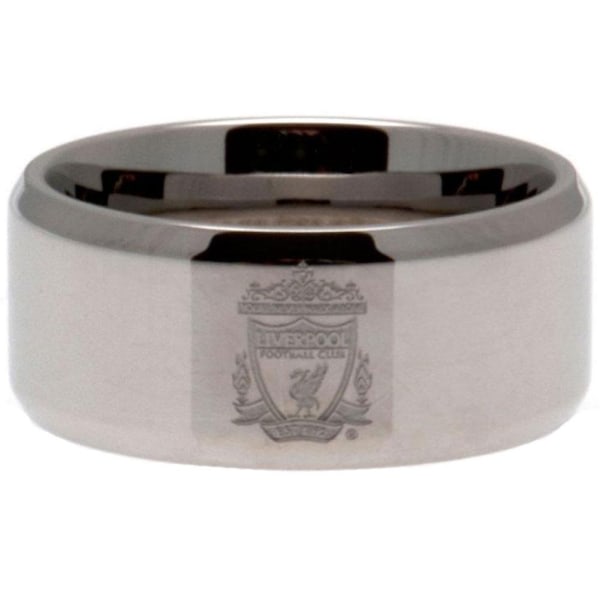 Liverpool FC Large Band Ring One Size Silver Silver One Size