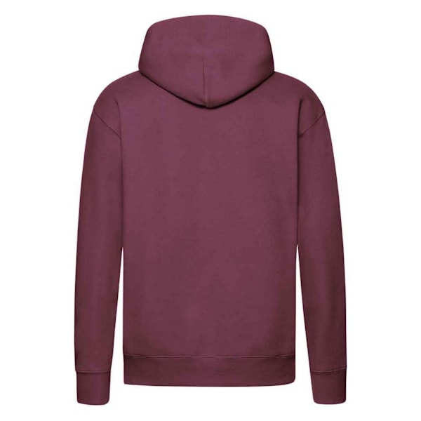 Fruit of the Loom Premium Hoodie S Burgundy för män Burgundy S