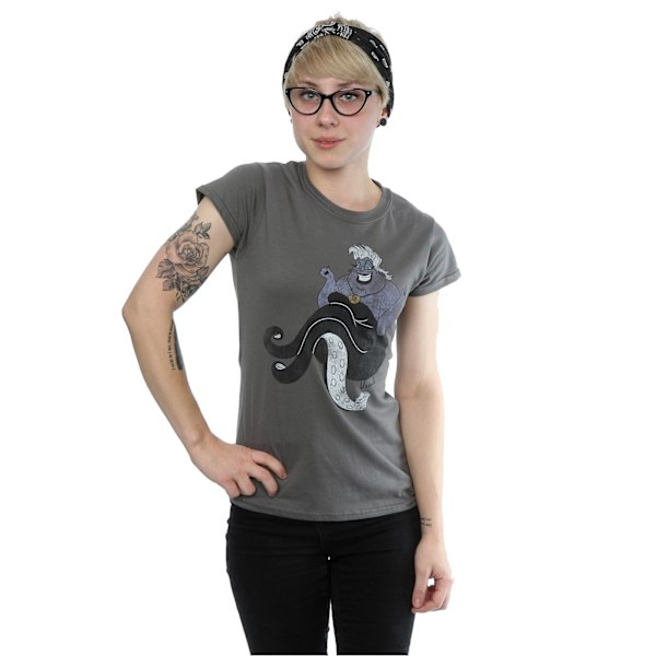 Den Lilla Sjöjungfrun Dam/Dam Classic Ursula Heather T-Shirt Charcoal M