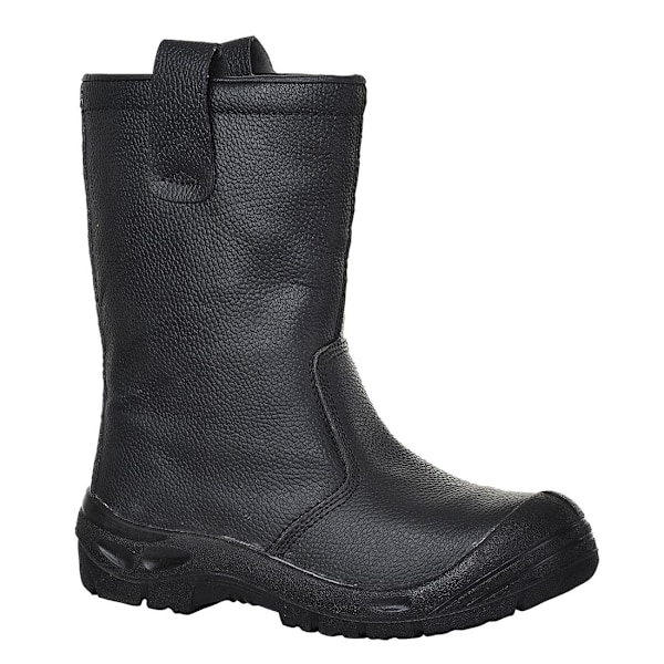 Portwest Steelite läder anti-scuff tå rigger stövlar 13 U Black 13 UK
