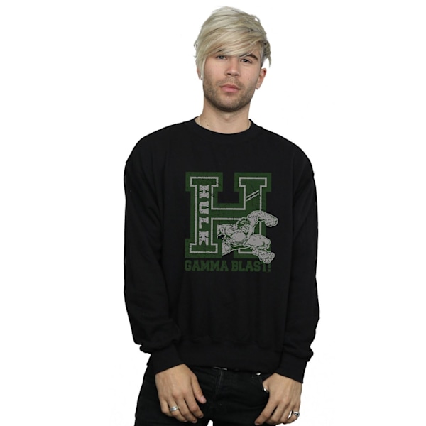 Marvel Herr Hulk Gamma Blast Sweatshirt 3XL Svart Black 3XL