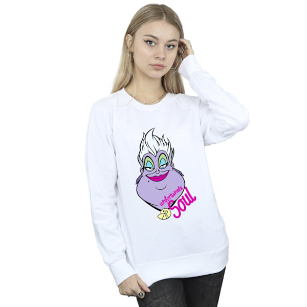 Disney Dam/Damer Skurkar Ursula Olycklig Själ Sweatshirt White L