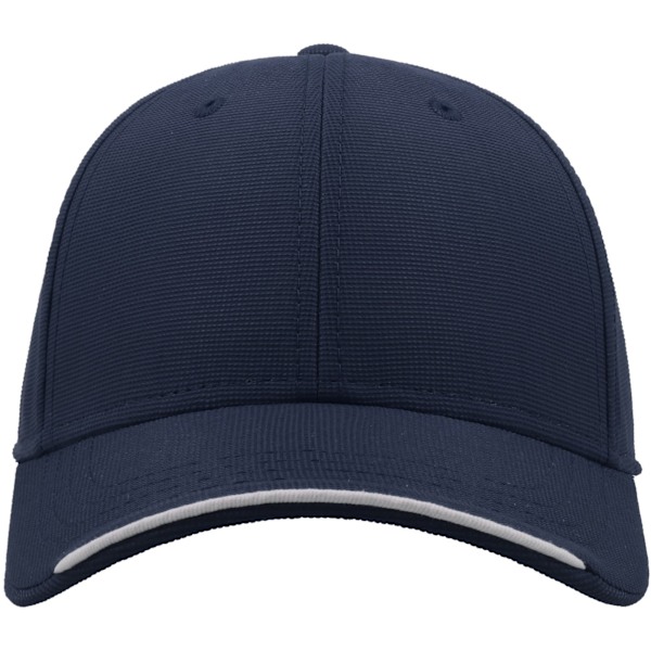 Atlantis Estoril 6 Panel Jacquard Recycled Baseball Cap One Size Navy One Size