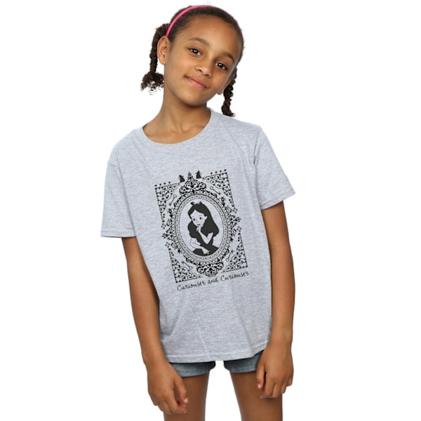 Disney Girls Alice In Wonderland Frame Bomull T-shirt 9-11 År Sports Grey 9-11 Years