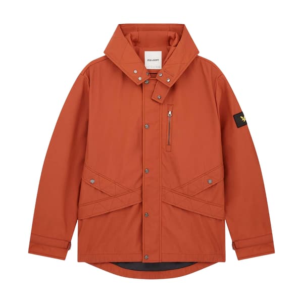 Lyle & Scott Herrjacka med huva S Orange Orange S