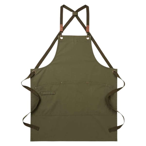 Premier Cross Back Clip Bib Apron One Size Olivgrön Olive Green One Size