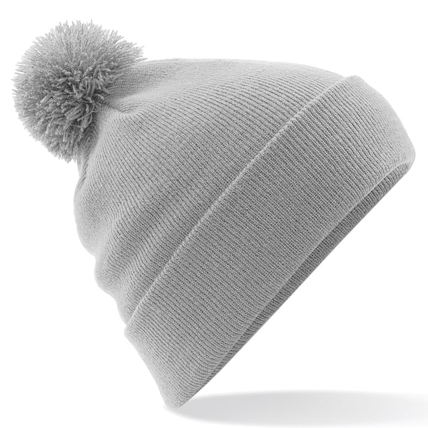 Beechfield Unisex Original Pom Pom Vintermössa En Storlek L Light Grey One Size