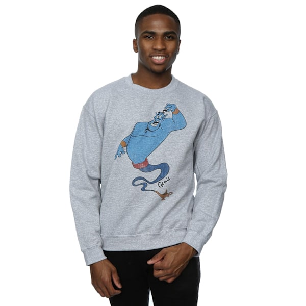 Aladdin Classic Genie Heather Sweatshirt L Heather Grey för män Heather Grey L